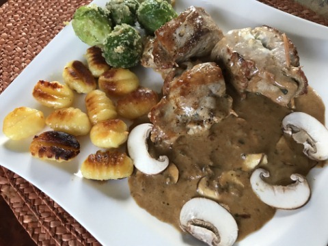 Schweinefilet mit Frischkäse